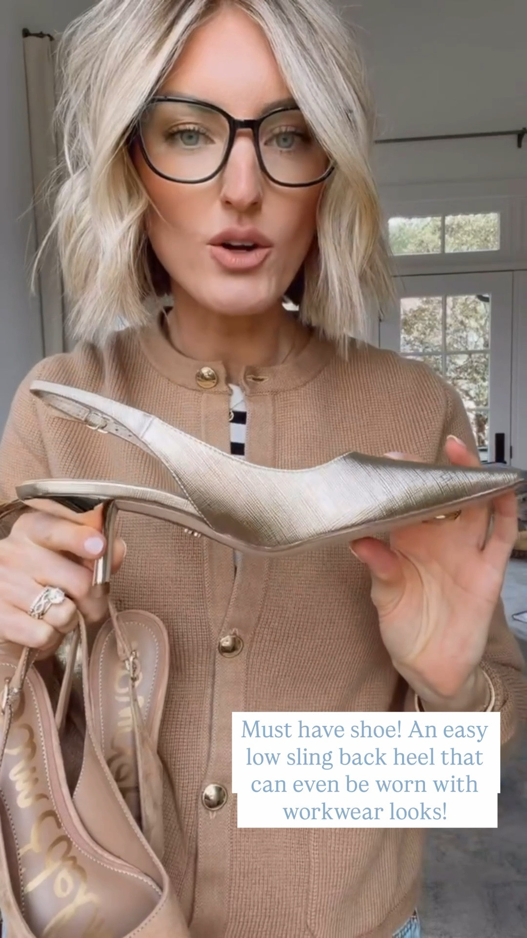 Such a classic slingback heel that is perfect for work!

Loverly Grey, Shopbop, slingback heels, workwear 

#LTKWorkwear