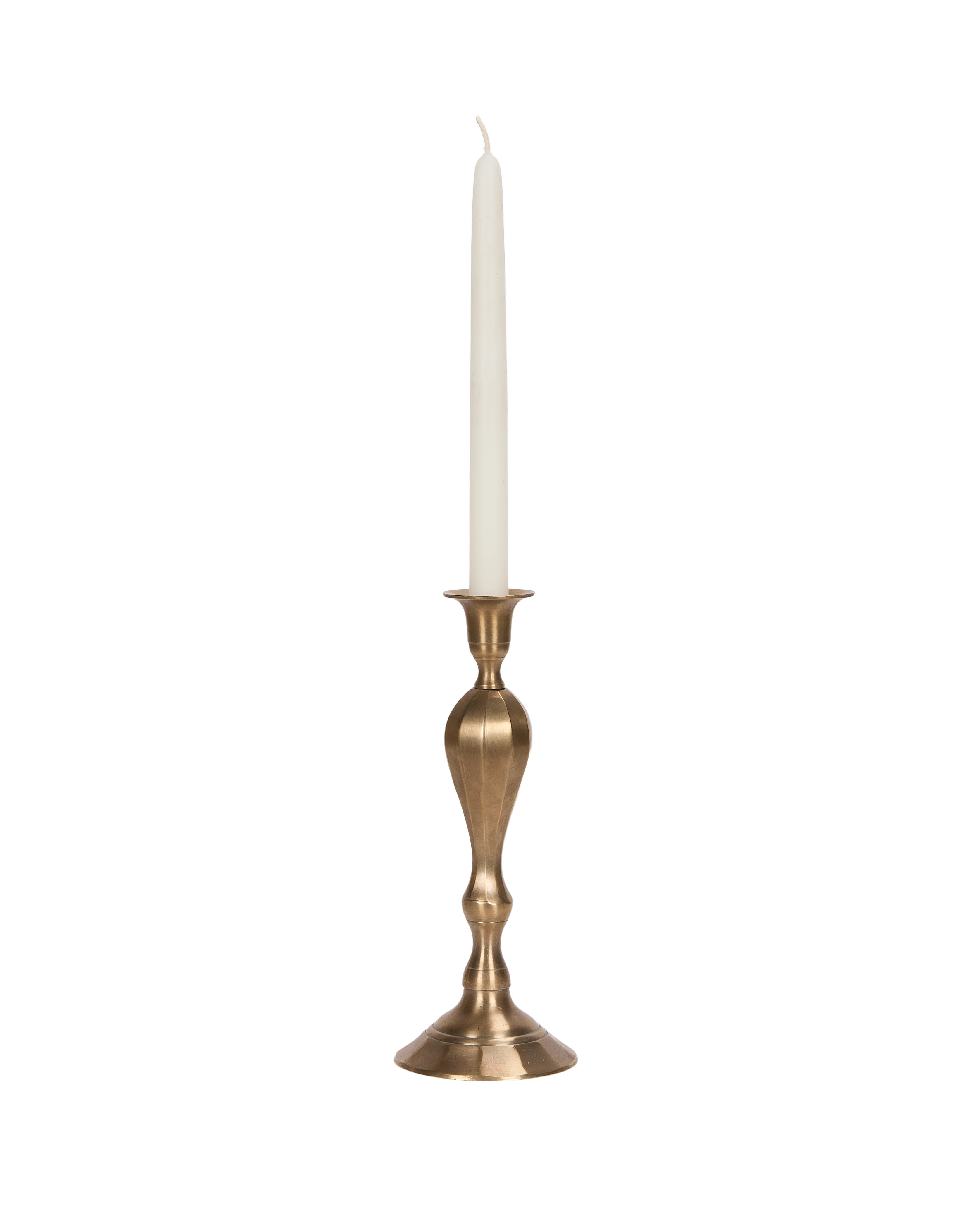 Ambiance Brass Taper Candlestick | Candle Holders | Designed by OLIVE ATELIERS | Olive Ateliers
