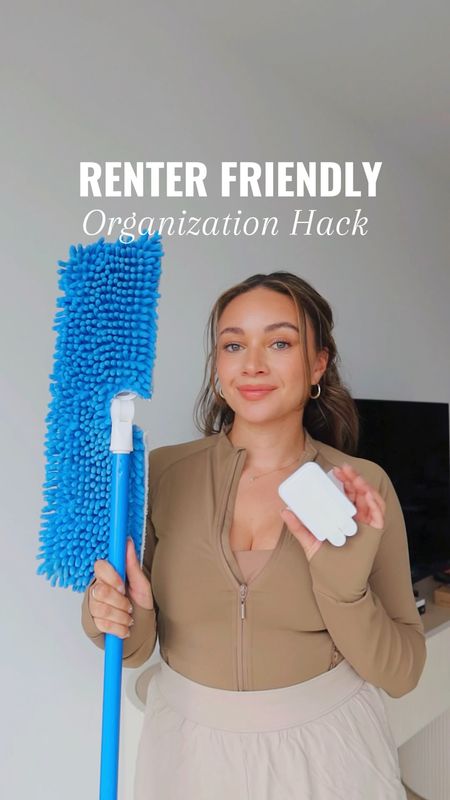 Home organization hack to better store your mops or brooms! Renter friendly of course🫶🏼

#LTKVideo #LTKfindsunder50 #LTKhome