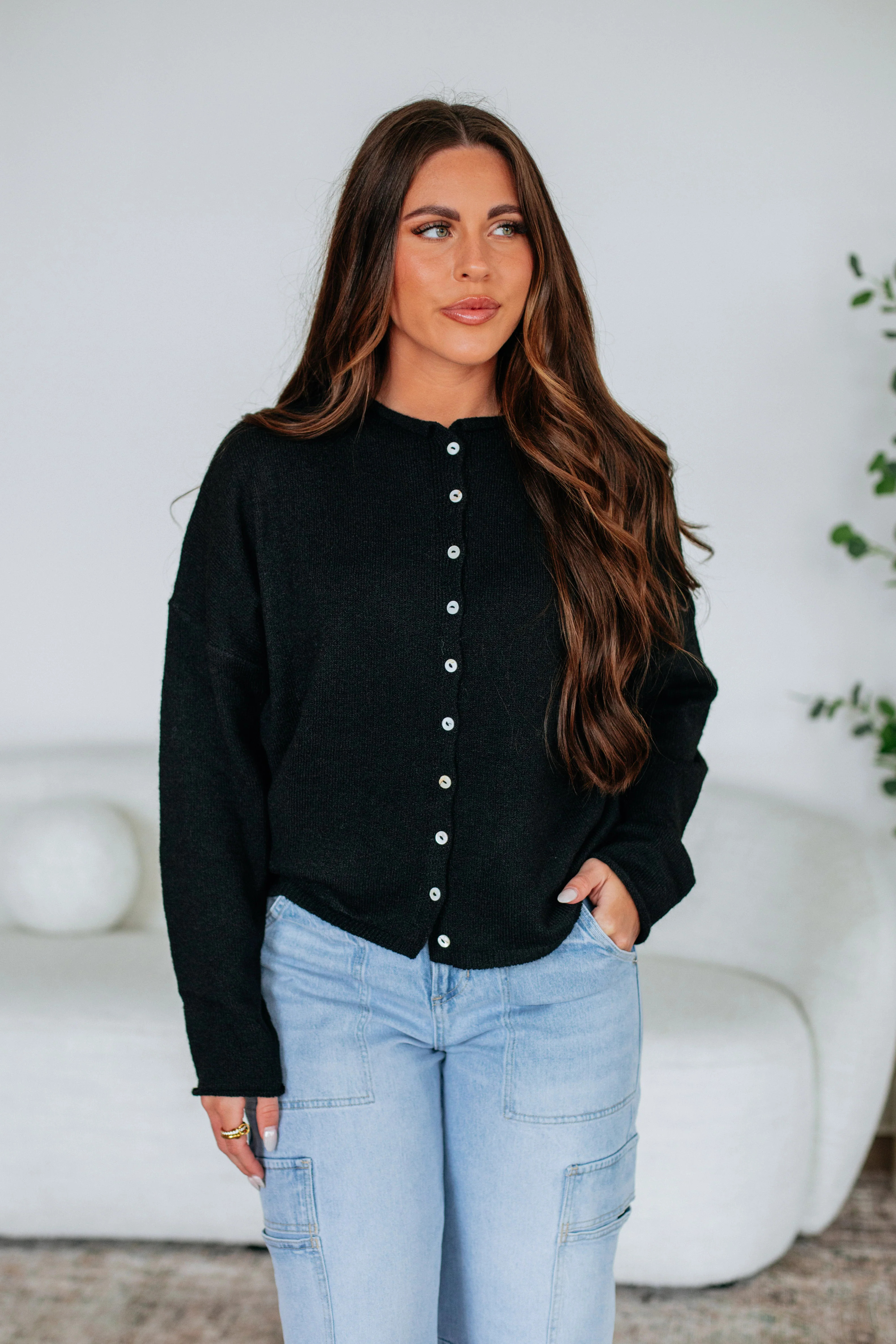 Brooke Cardigan - Black Small | Wild Oak Boutique