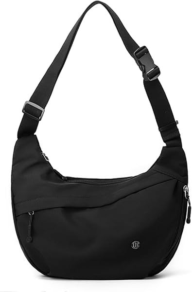 Crescent Crossbody Shoulder Bag,Lightweight Nylon Hobo Purse for Women | Amazon (US)