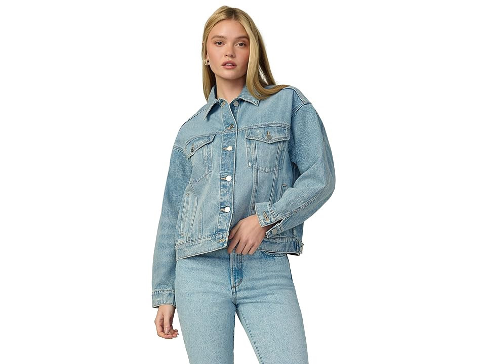 Joe's Jeans The Oversized Denim Jacket Women's Coat Compelling : XS, Cotton/Denim | Zappos