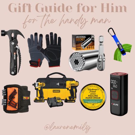 Gift Guide for him Handy Man edition! All the best finds for your boyfriend, friend, husband, dad, father in law, or anyone special in your life! 

#LTKHoliday #LTKGiftGuide #LTKSeasonal