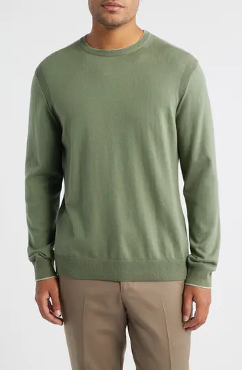 Grassi Crewneck Cotton & Cashmere Sweater | Nordstrom