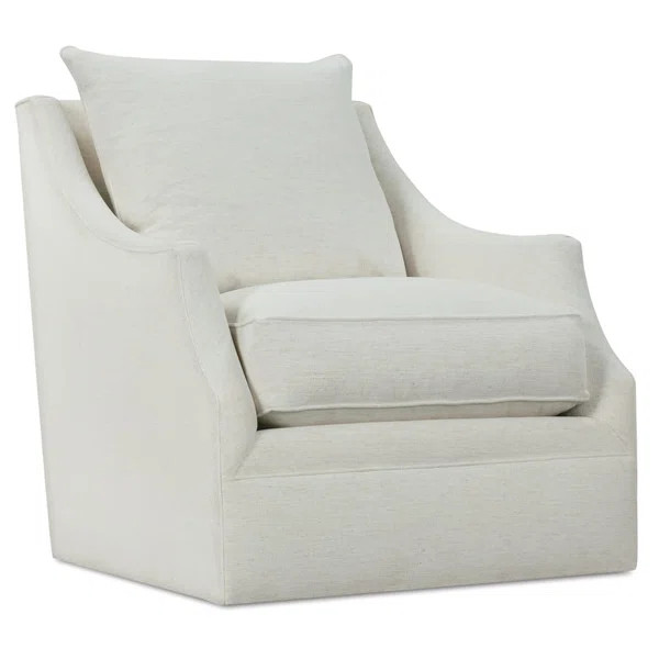 Kara 33" W Polyester Swivel Armchair | Wayfair North America