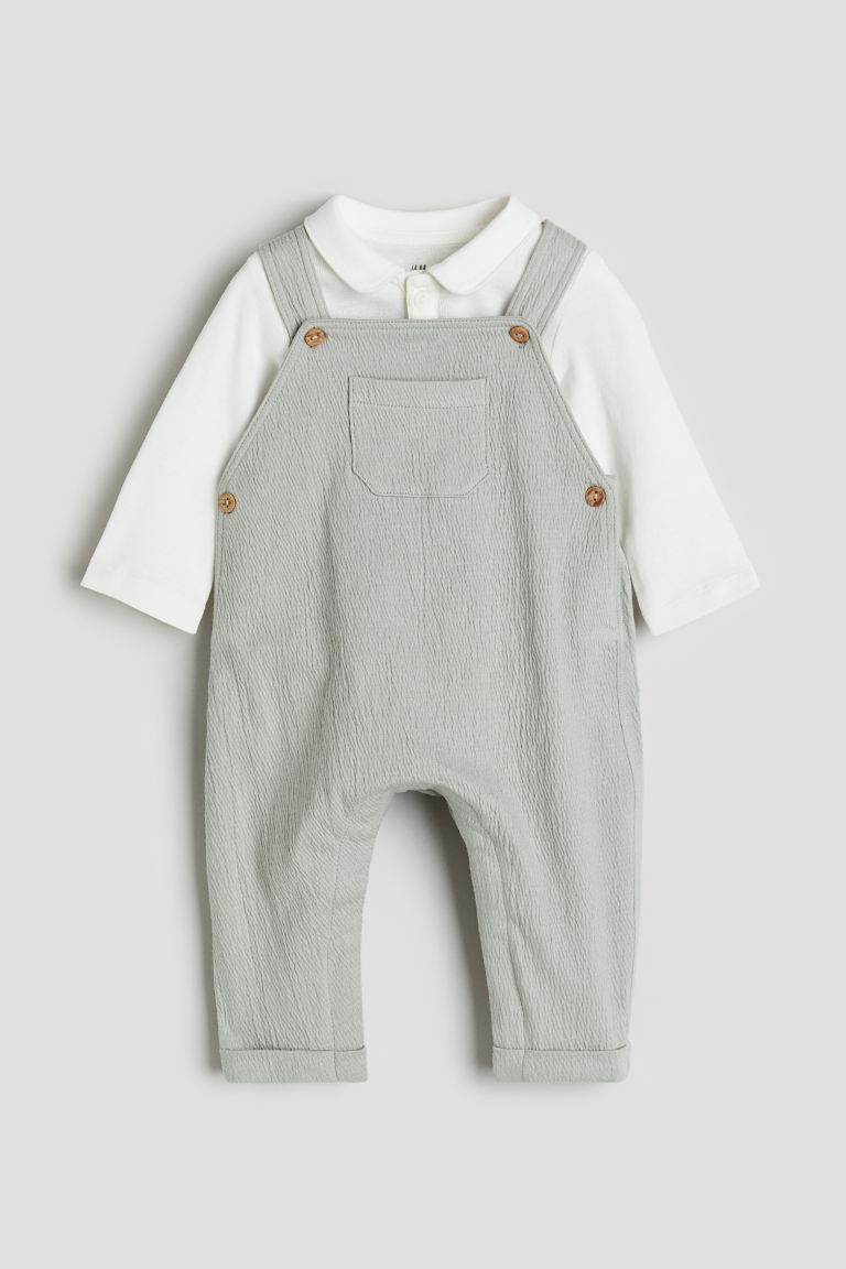 2-piece Bodysuit and Overall Set | H&M (US + CA)