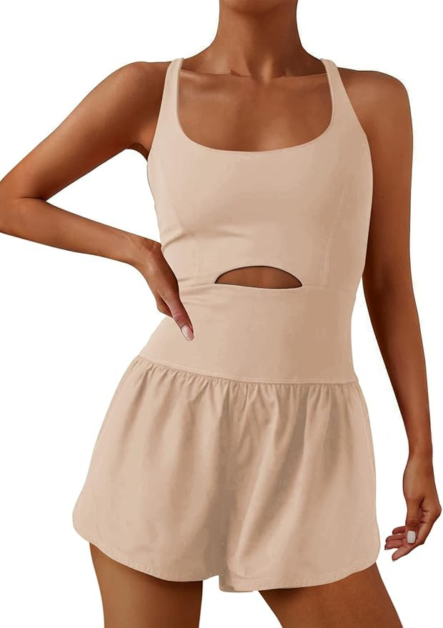 ReachMe Womens Running Onesie Workout Rompers Athletic Rompers One Piece Outfits Exercise Jumpsui... | Amazon (US)