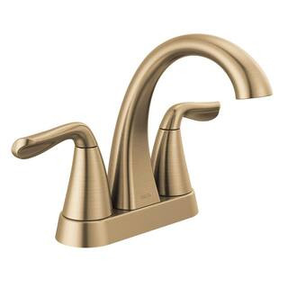 Delta Arvo Gold 4 in. Centerset 2-Handle Bathroom Faucet in Champagne Bronze 25840LF-CZ - The Hom... | The Home Depot
