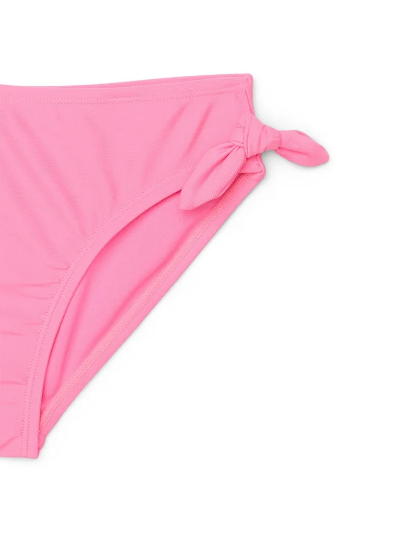 Wonder Nation Girls Cropped Rash Guard and Bikini Bottoms Swim Set with UPF 50, 2-Piece, Sizes 4-... | Walmart (US)