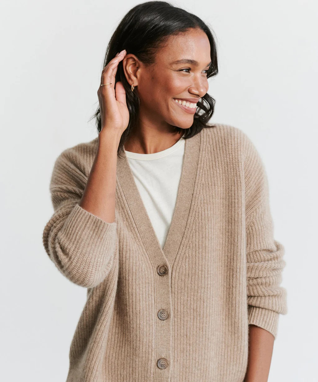 Cropped Cashmere Cocoon Cardigan | Jenni Kayne