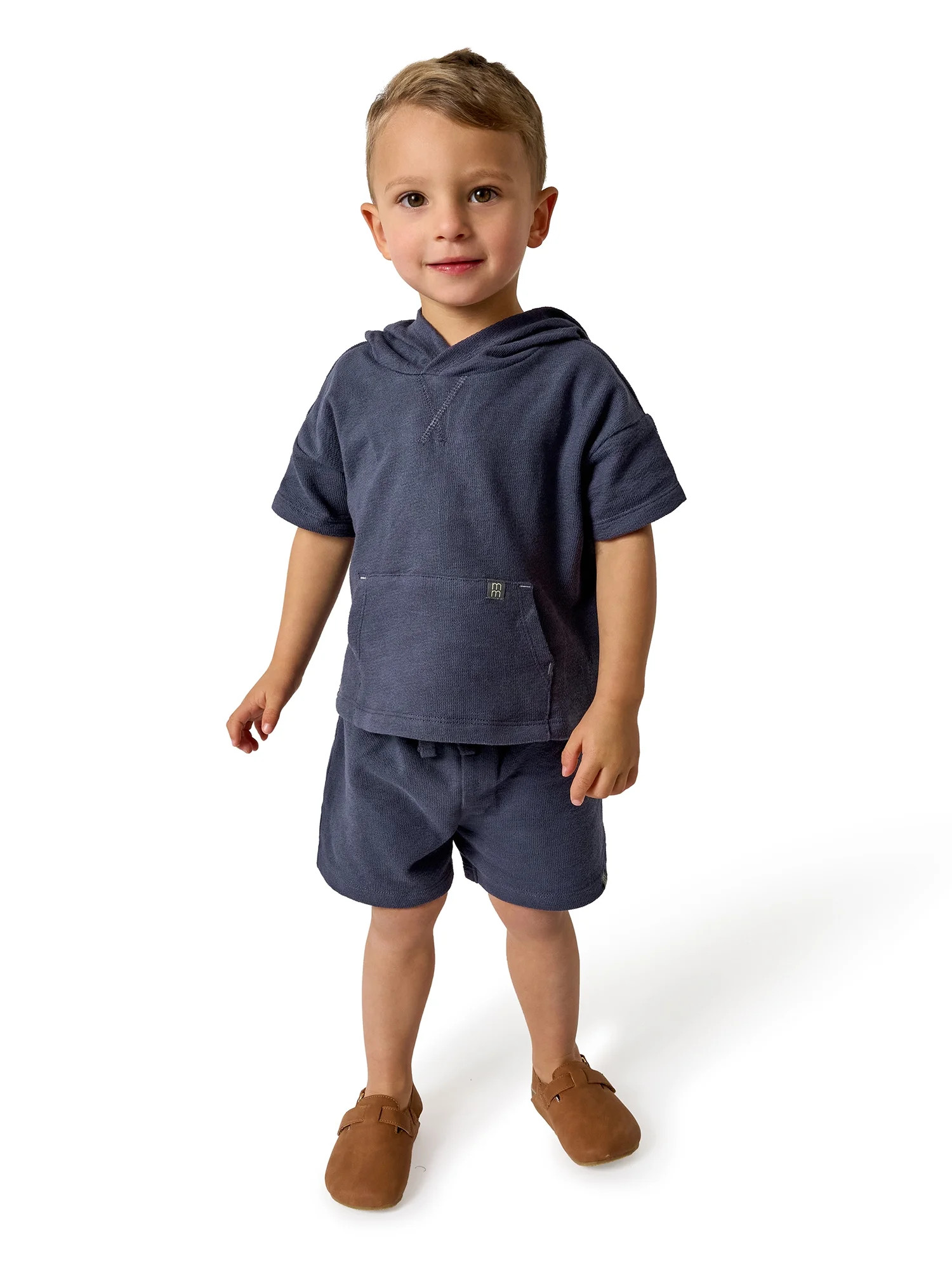 Modern Moments by Gerber Baby and Toddler Boy Hooded Top and Short Set, 2-Piece, Sizes 0/3 Months... | Walmart (US)
