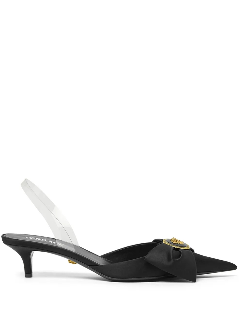 Versace Alia 45mm Slingback Pumps - Farfetch | Farfetch Global