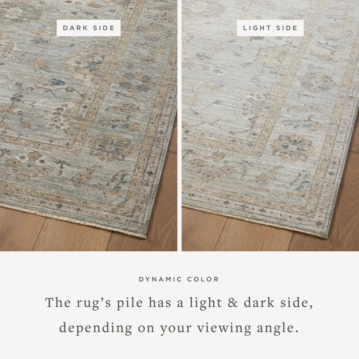 Magnolia Home By Joanna Gaines X Loloi Millie Sky / Gold Area Rug | Wayfair North America