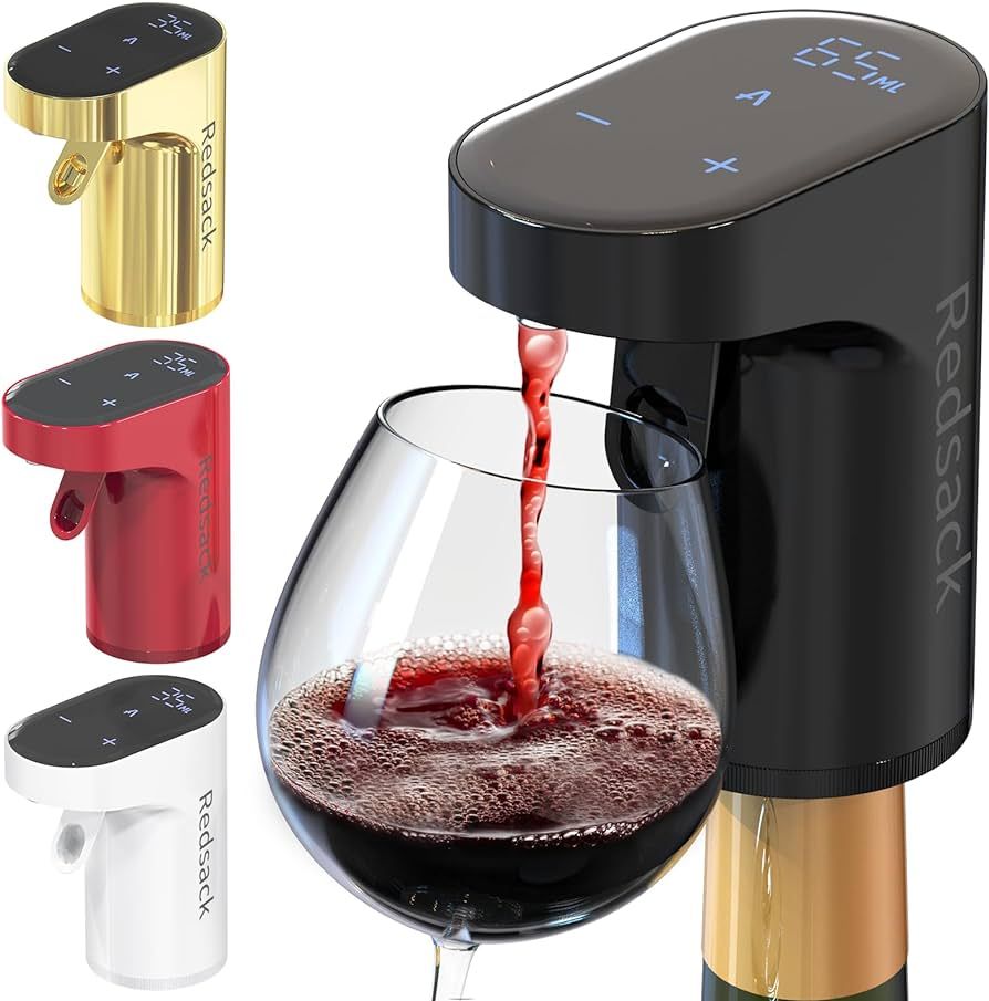 Redsack Electric Wine Decanter Aerator Dispenser Pourer Pump Soju & Whiskey Adjustable quantity L... | Amazon (US)