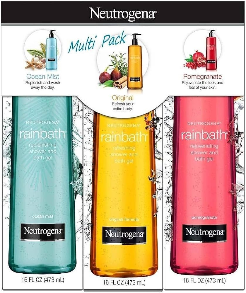 Neutrogena Rainbath Multi-Pack of 3, 1 Original Formula, 1 Pomegranate and 1 Ocean Mist, 16 fl oz... | Amazon (US)