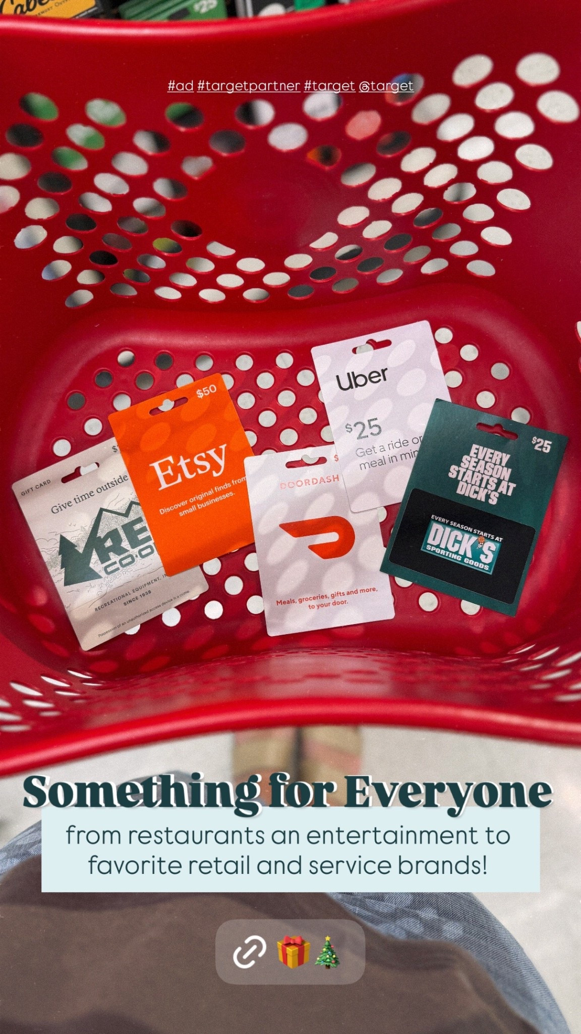 #ad POV: You’re that mom who swears she’s going to start shopping early every year… and this time you actually did 🙌🎁
Target’s Gift Card Mall had the perfect mix — Etsy, Uber, DoorDash, REI, Dick’s and SO many more —The best part? You can find gift cards at all different price points, so it works for every person and every budget!
One aisle → my whole list wrapped up with love ✨ Yes, please! 

#TargetPartner #target #ad @target 
#shopltk #ltk @shop.ltk https://liketk.it/5ALOv