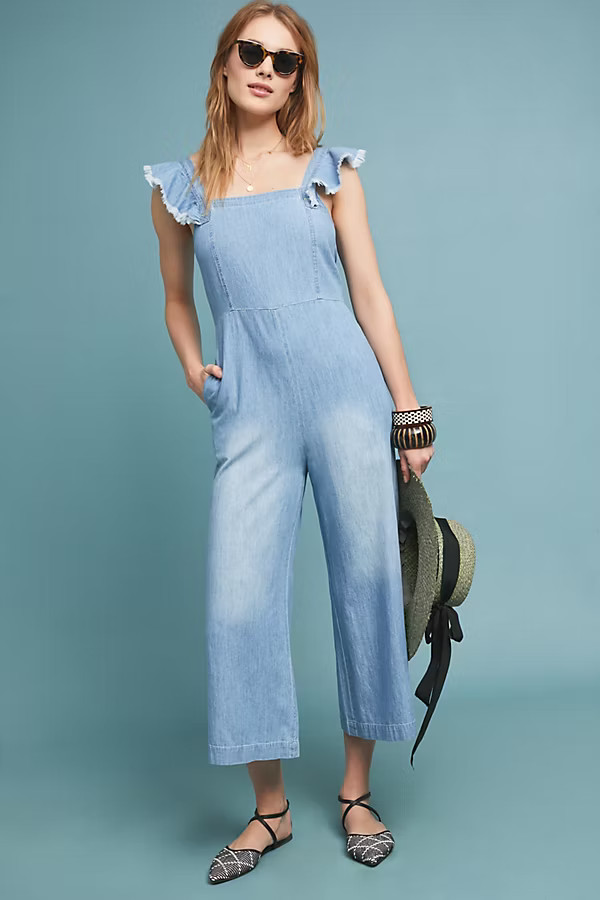 Minnie Chambray Jumpsuit | Anthropologie (US)