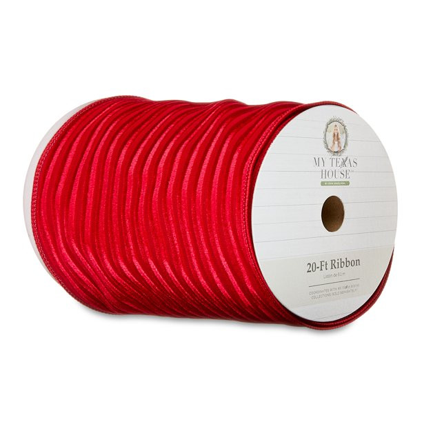 My Texas House Burgundy Polyester Ribbon, 20‘ | Walmart (US)