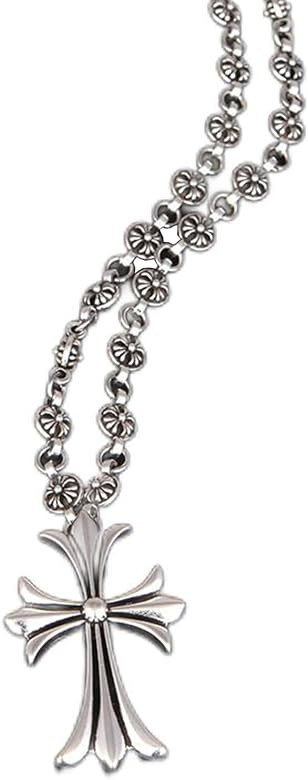 SRAGTKR Silver Cross Necklace Pendant Necklace Chrome Cross 925 Silver Cross Necklace for Women M... | Amazon (US)