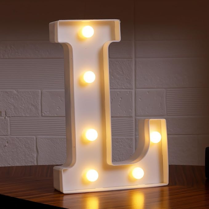 Led Light Up Letters, 26 Alphabet Marquee Letter Lights, Small Letters with Lights, Battery Power... | Amazon (US)