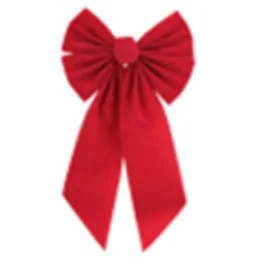 Red Velvet Long Tail Wreath Bow, 19.5 in, by Holiday Time - Walmart.com | Walmart (US)
