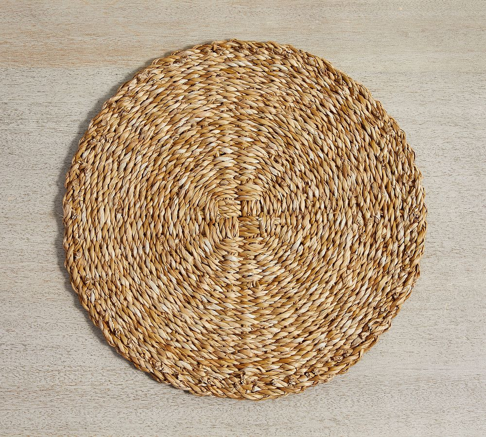 Isla Handwoven Seagrass Round Charger Plate | Pottery Barn (US)