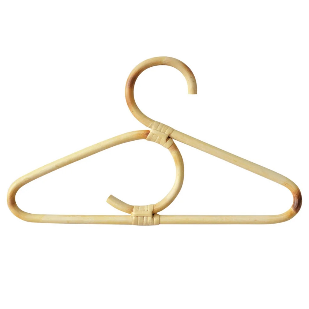 Home Rattan Clothing Hanger Garment Hanging & Organizer Rattan Hanger for Kids | Walmart (US)