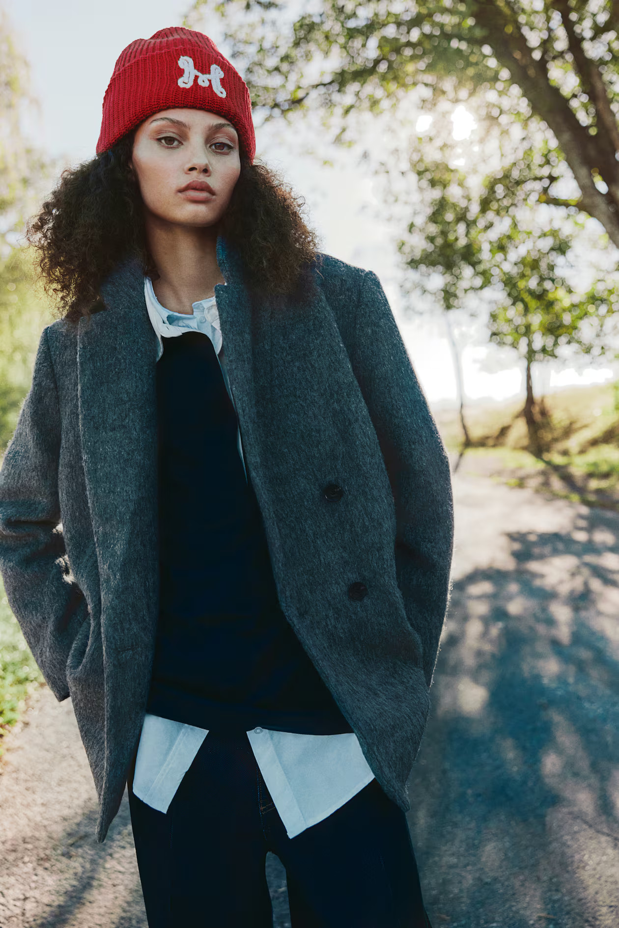 Wool-blend blazer - Dark grey marl - Ladies | H&M GB | H&M (UK, MY, IN, SG, PH, TW, HK)