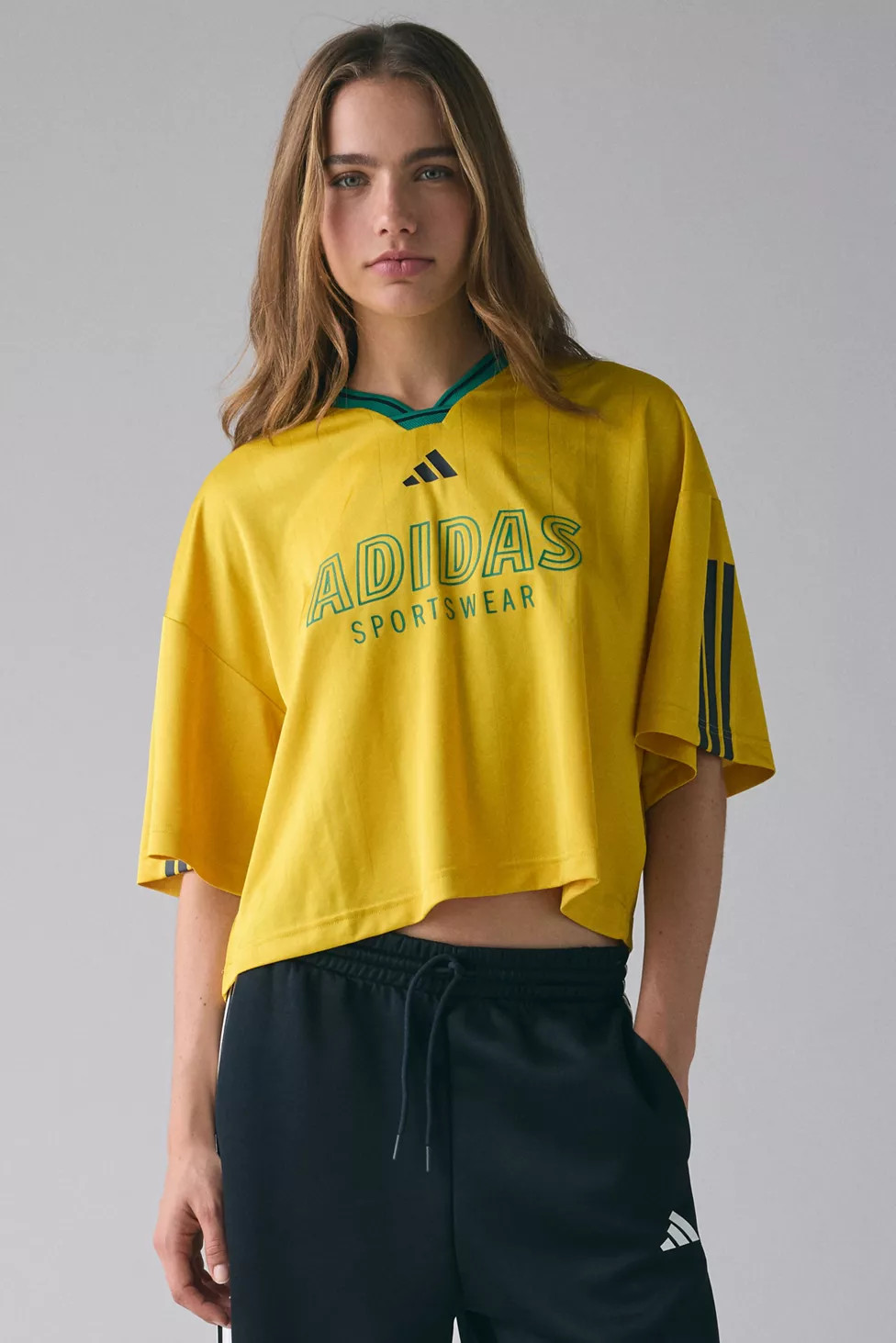 adidas House Of Tiro Nations Pack Yellow Boyfriend Tee | Urban Outfitters (US and RoW)