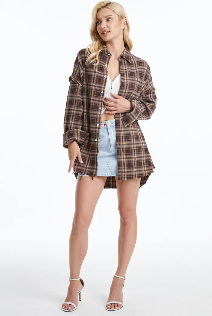 Plaid Fray Shirt | Nordstrom