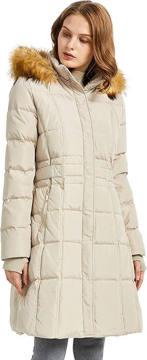 Orolay Women's Quilted Long Winter Coat Packable Down Jacket with Detachable Hood | Amazon (US)