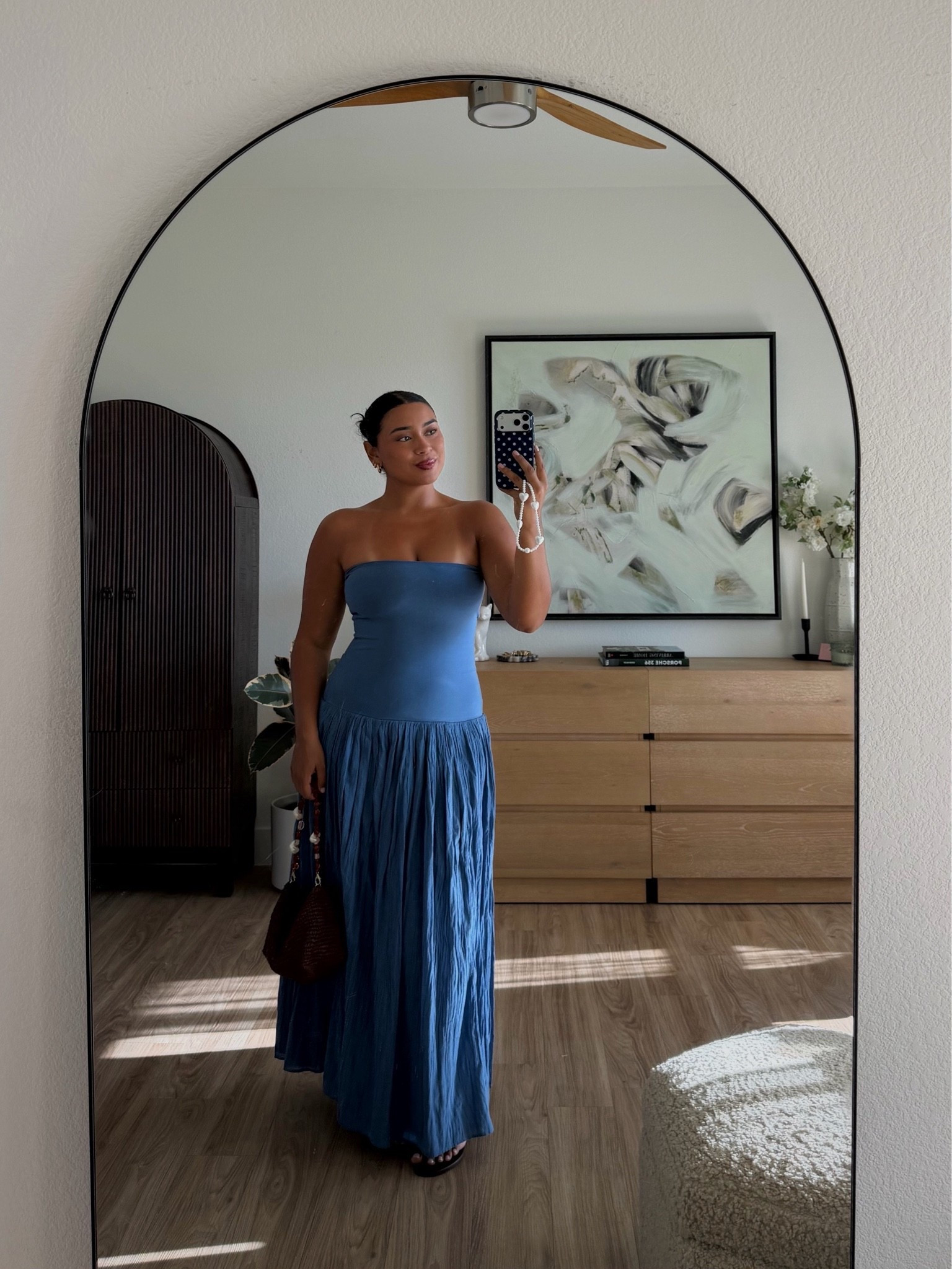 casual summer dress💙 this one’s a 2 in 1 from @Aerie can be worn as a strapless dress (doesn’t fall down) & can be worn as a skirt! Wearing a M (fits true to size)

#LTKootd #LTKMidsize #LTKSeasonal