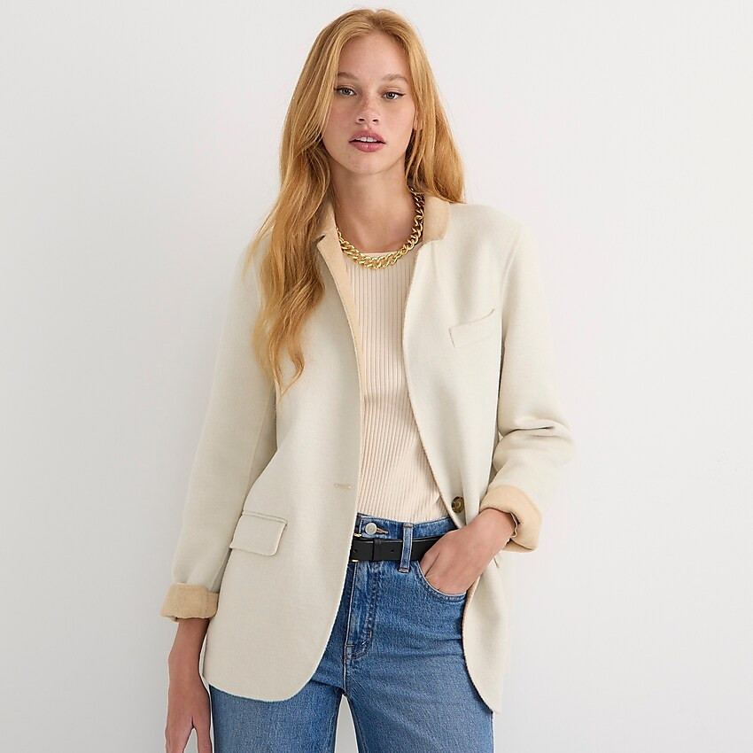 Leighton blazer-jacket in double-faced wool | J. Crew US