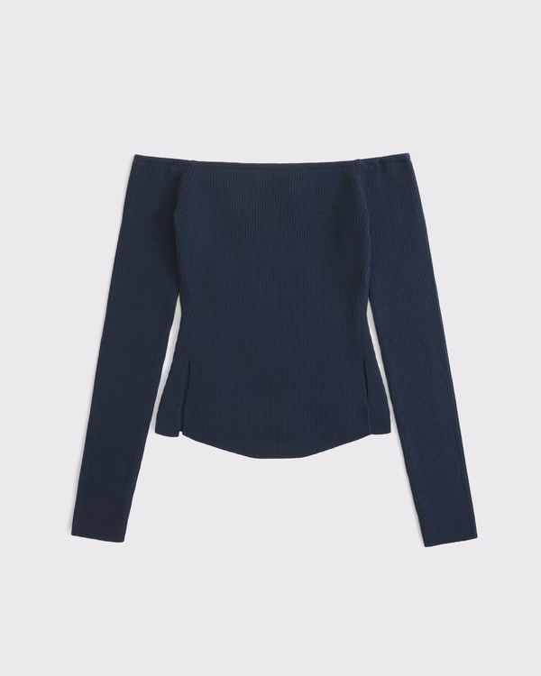 Women's Off-The-Shoulder Sweater | Women's Tops | Abercrombie.com | Abercrombie & Fitch (US)