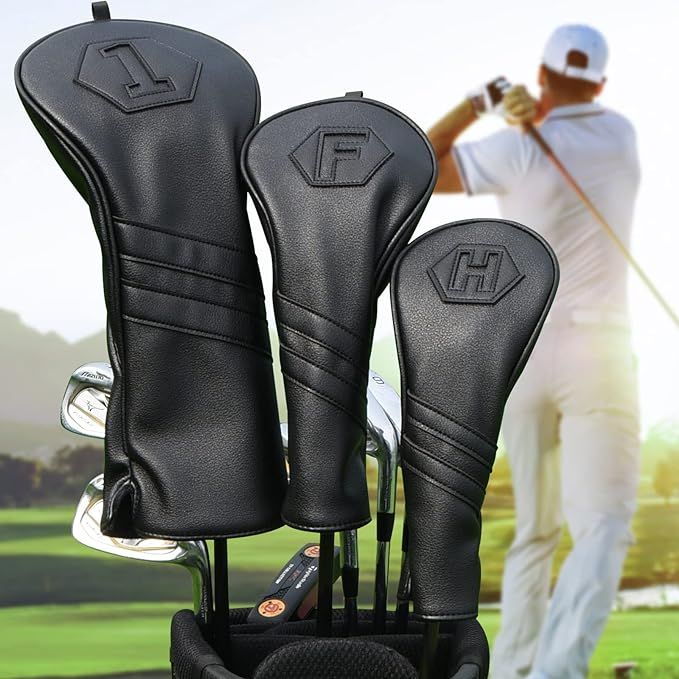Golf Club Covers 3 PCS Or 1PC, Golf Club Head Covers for Woods and Drivers, Golf Head Covers Fit ... | Amazon (US)