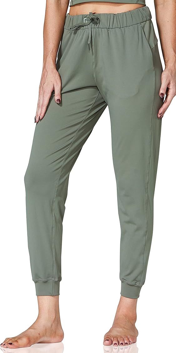 Sunzel Joggers for Women, Tapered Sweatpants Mid Rise Pants with Pockets and Drawstring for Running  | Amazon (US)