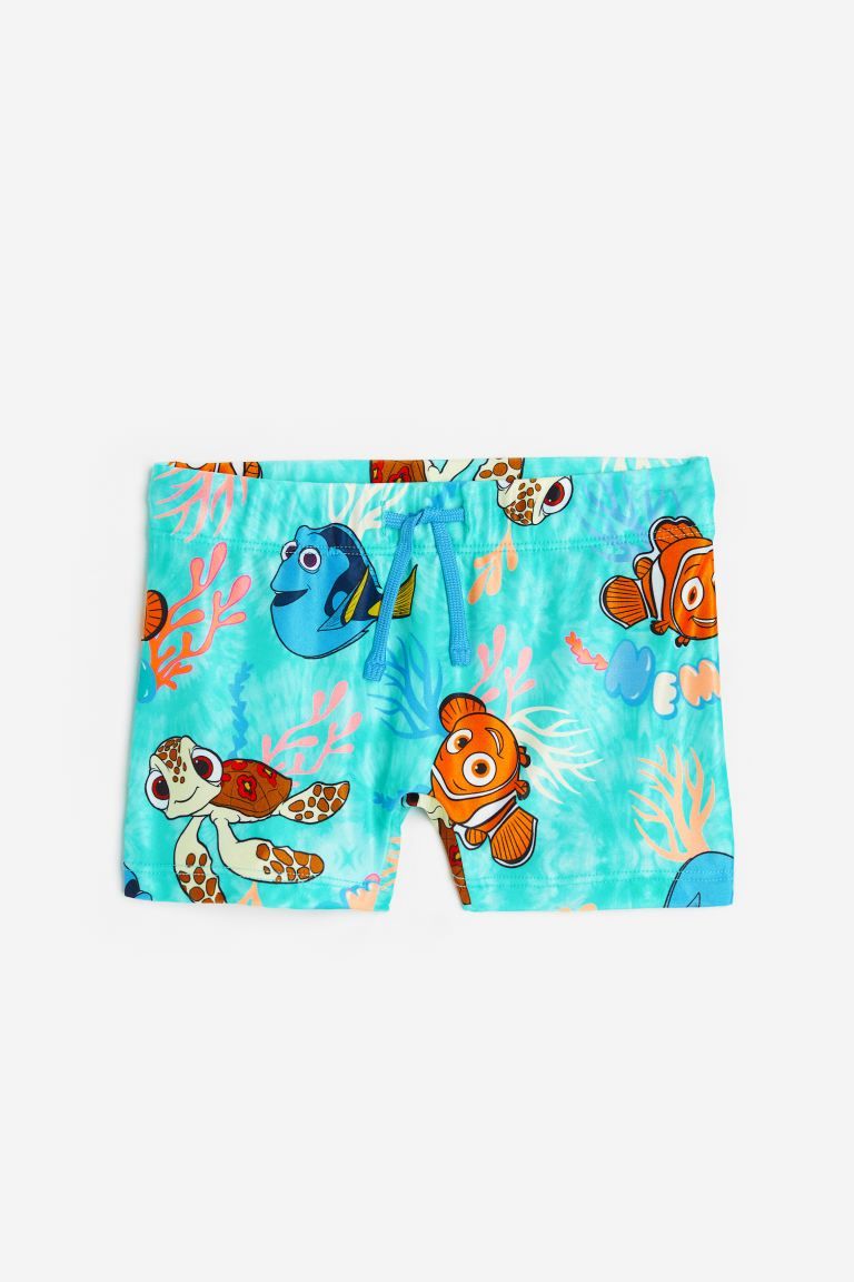 Printed Swim Trunks - Turquoise/Finding Nemo - Kids | H&M US | H&M (US + CA)