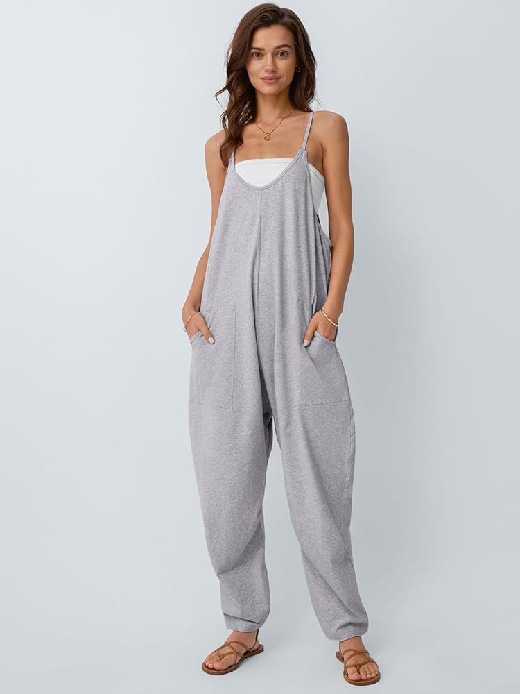 AUTOMET Jumpsuits for Women Casual Summer Outfits Rompers Comfy Beach Vacation Trendy Overalls Ju... | Amazon (US)