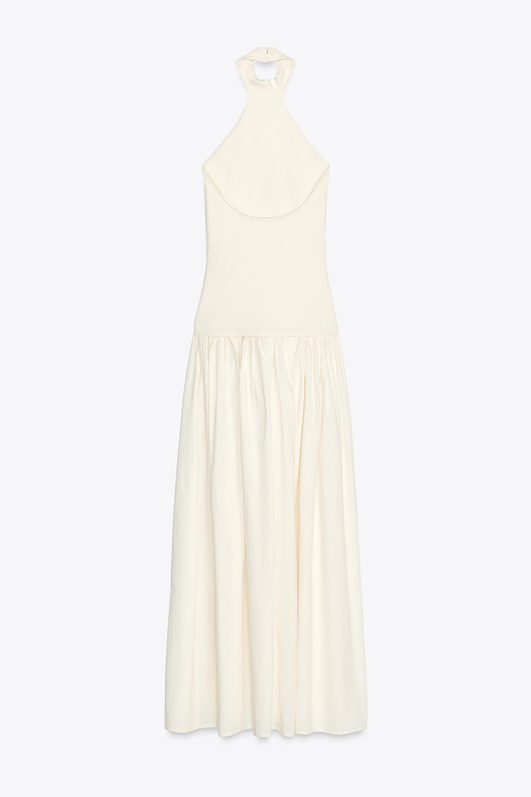 COMBINATION HALTER DRESS | Zara US