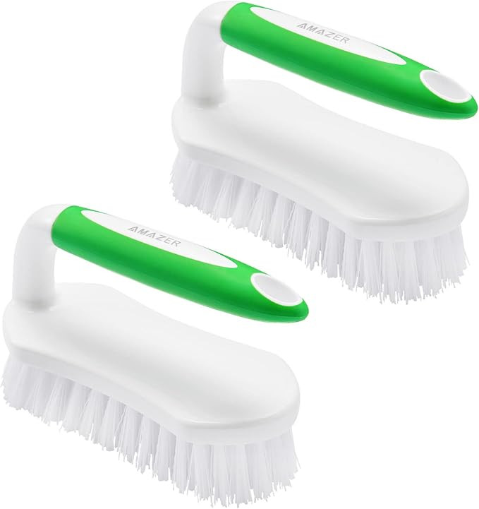 Amazer Scrub Brush Comfort Grip & Flexible Stiff Bristles Heavy Duty for Bathroom Shower Sink Car... | Amazon (US)