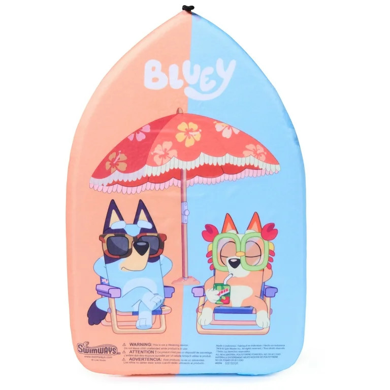 SwimWays Bluey Kickboard, Swim Aid for Kids Ages 5 & up, Blue | Walmart (US)