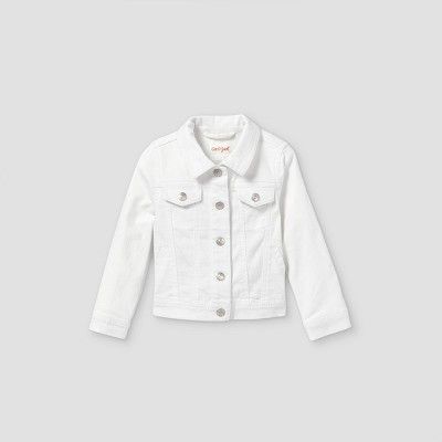 Toddler Girls' Denim Jacket - Cat & Jack™ White | Target