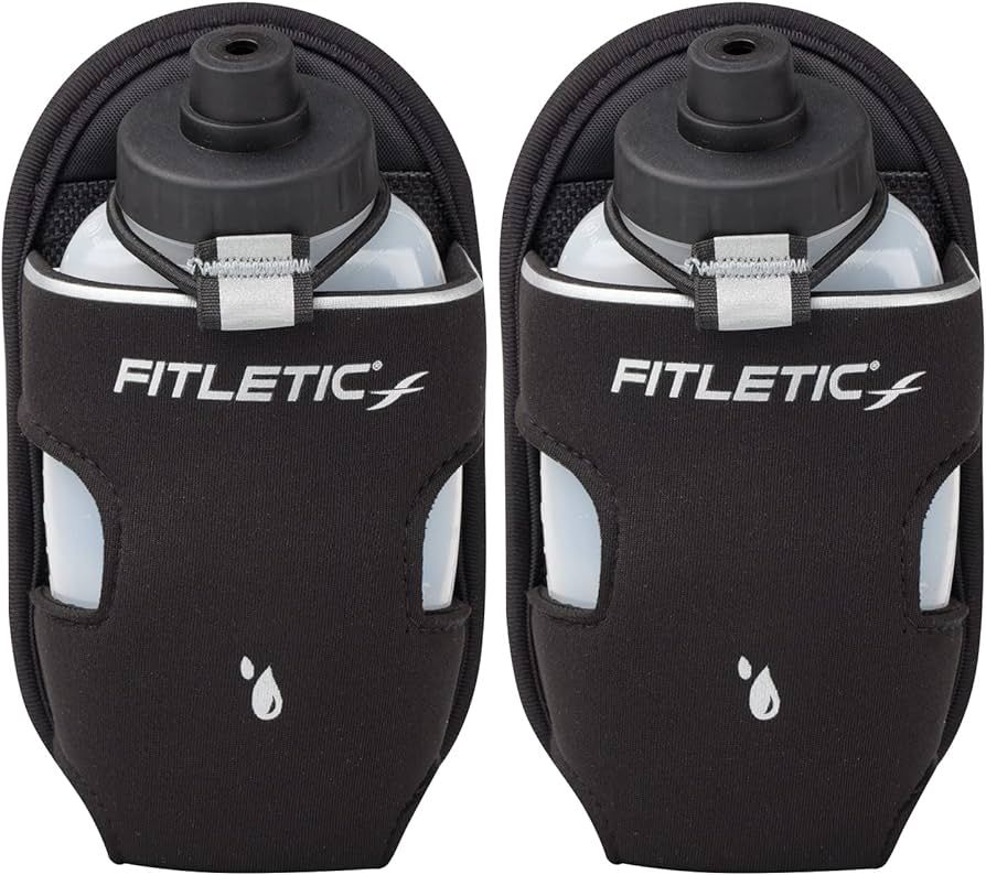 Fitletic 8-ounce Sport Water Bottle with Holster Attachable to Belts. No-Bite Cap Quick Hydration... | Amazon (US)