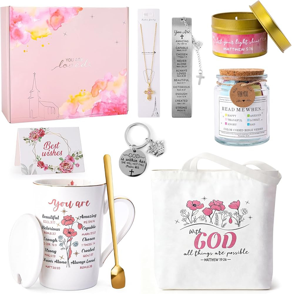 Christian Religious Gifts for Women, Valentines Birthday Easter Gifts for Women Mom Sister Best F... | Amazon (US)
