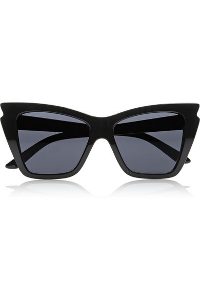 Le Specs - Rapture Cat-eye Acetate Sunglasses - Black | NET-A-PORTER (UK & EU)