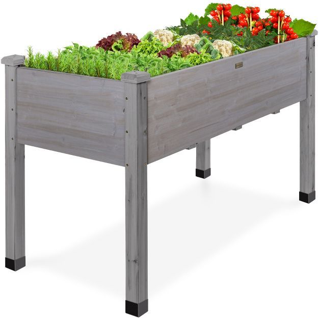Best Choice Products Best Choice Product 48x24x30in Raised Garden Bed, Elevated Wooden Planter fo... | Target