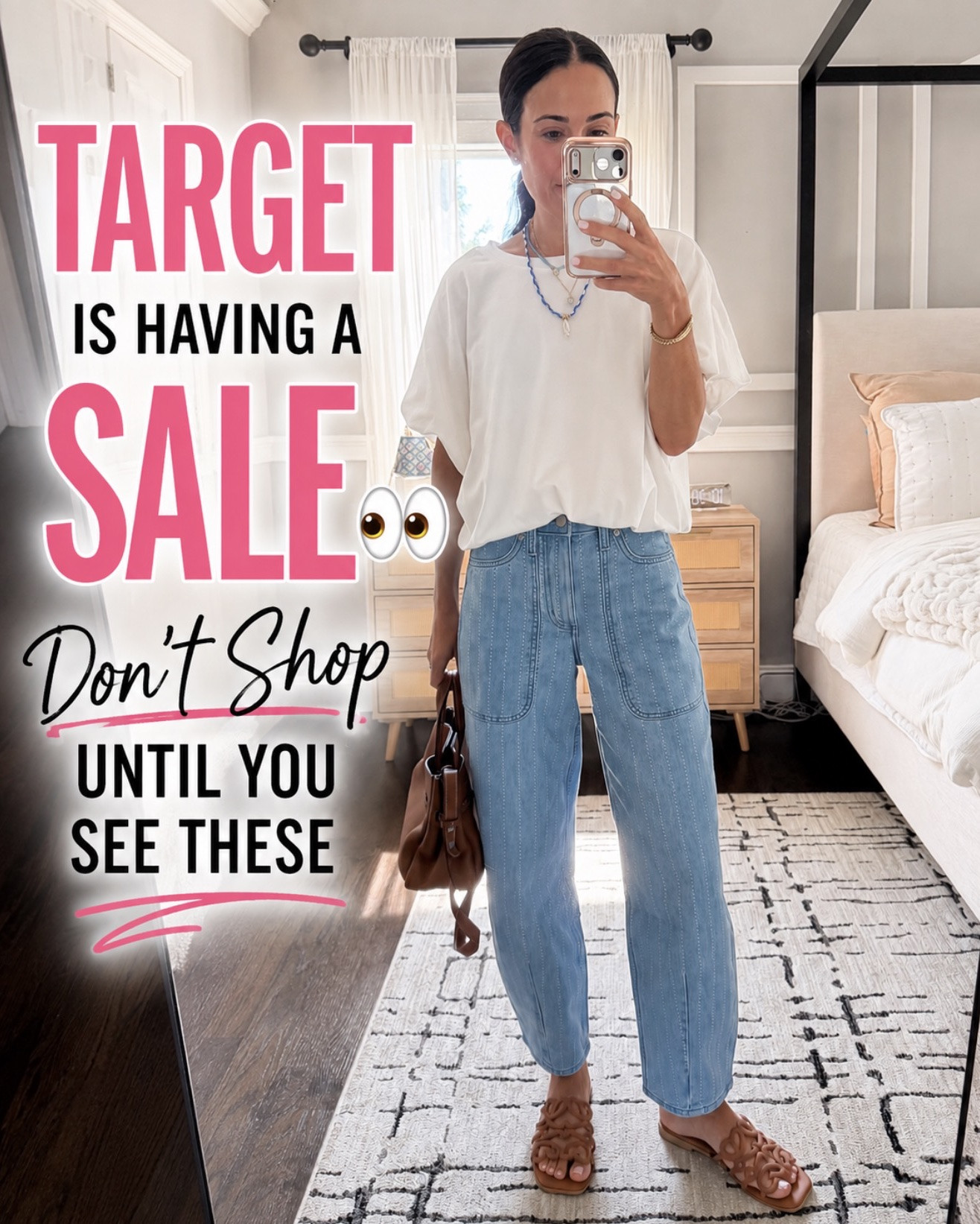 🚨 TARGET IS HAVING A SALE 🚨 and some of my FAVORITE pants + jeans are marked down right now 👀🙌🏻

And we’re talking the GOOD ones… the pairs I already own, wear and would absolutely buy again.

👖 My favorite barrel jeans — $28
🤎 Chocolate brown jeans for fall — $26
👖 Viral wide leg denim — $28
💚 Track pants — $21
🤎 The perfect fall jeans — $24
✨ Pull-on wide legs that would be SO good for work — $21

Basically… consider this your sign to check Target before buying pants for fall 😂

💌type “NEED” and I’ll send you everything! 
🔗

#LTKSaleAlert #LTKOver40 #LTKSeasonal