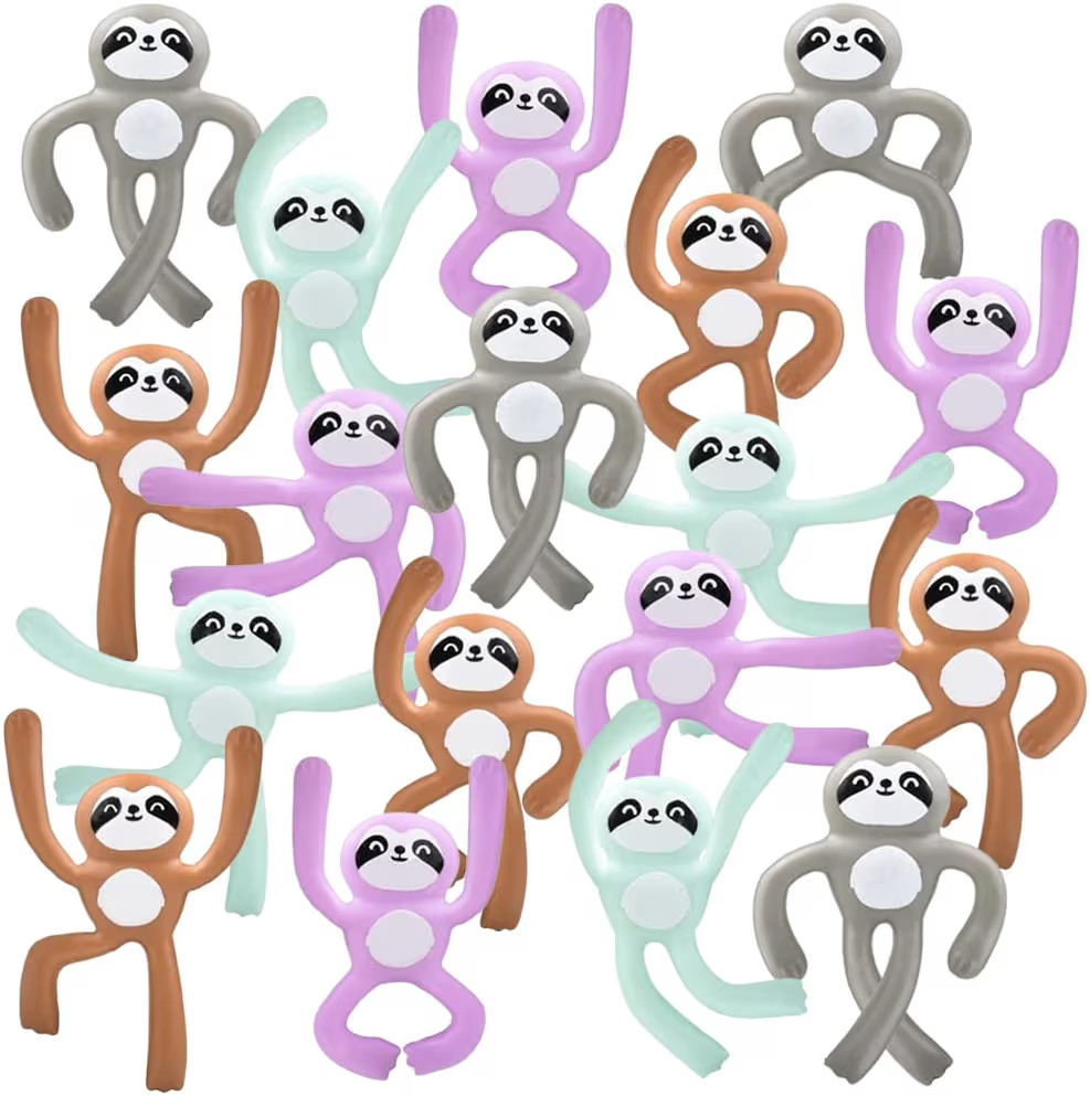 ArtCreativity Mini Bendable Sloth Toys, Set of 48, Bendable Animal Toys for Kids in Assorted Colo... | Amazon (US)