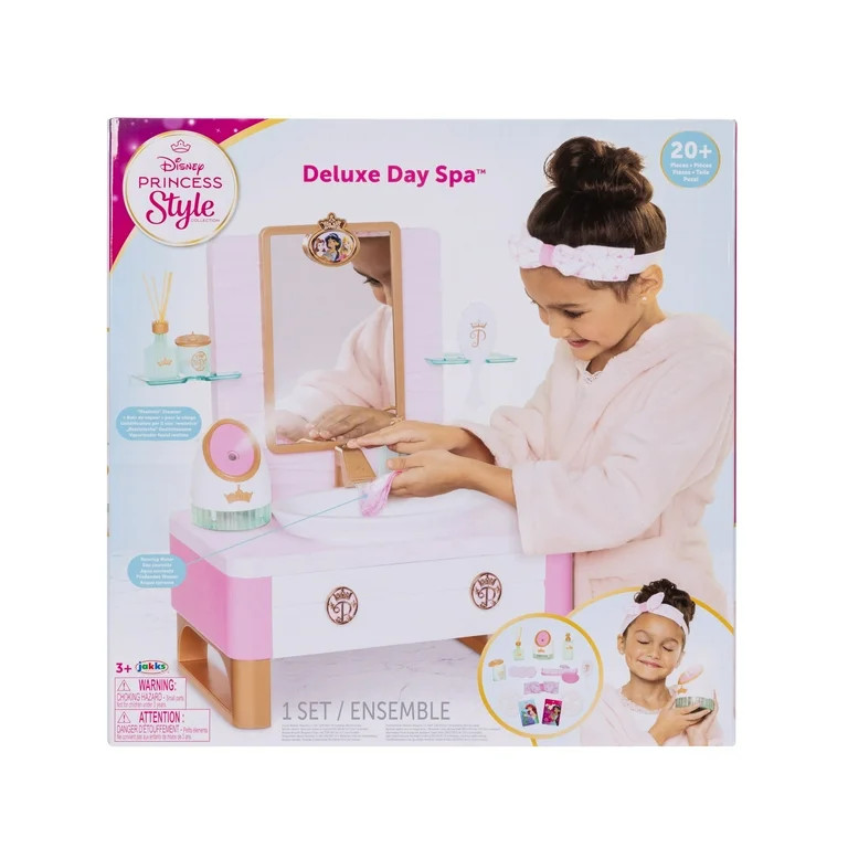 Disney Princess Style Collection Deluxe Day Spa with 20 Pretend Play Accessories | Walmart (US)