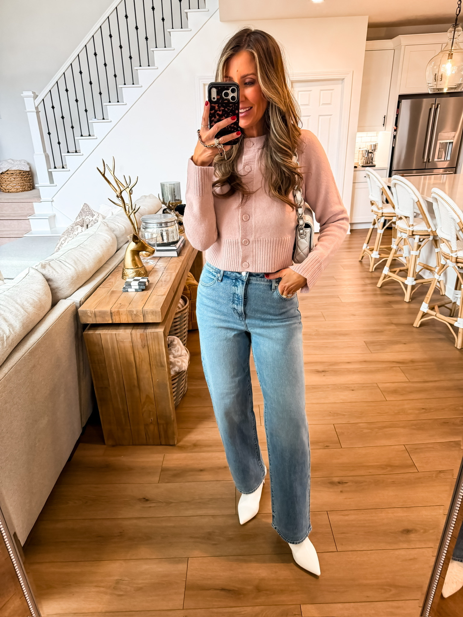 The perfect blouse for Valentine's Day! Love the light pink color. Perfect for Valentine day festivities teacher outfits mom approved finds cute pink outfits white boots galantines cute light pink tops women's fashion themominstyle 

#LTKootd #LTKdayinmylife #LTKValentine